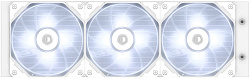 Система водяного охлаждения ID-Cooling Dashflow 360 Basic Soc-AM5/AM4/1151/1200/2066/1700 белый 4-pin 15.2-35.2dB Al+Cu 350W Ret (DASHFLOW 360 BASIC WHITE)