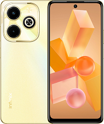 Смартфон Infinix X6528B Hot 40i 256Gb 8Gb золотой моноблок 3G 4G 2Sim 6.56" 720x1612 Android 13 50Mpix 802.11 a/b/g/n/ac NFC GPS GSM900/1800 GSM1900 Protect FM A-GPS microSD max2048Gb