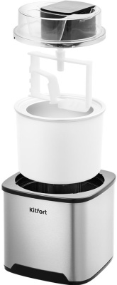 Мороженица Kitfort КТ-1809 12Вт 2000мл. серебристый/черный