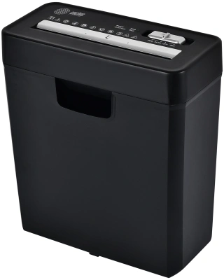 Шредер Cactus CS-SH-P2 черный (секр.Р-2) ленты 6лист. 10лтр. скобы пл.карты