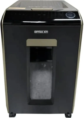 Шредер Office Kit SA200M1,9х10 черный/серый с автоподачей (секр.P-5) фрагменты 220лист. 40лтр. скобы пл.карты