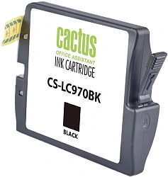 Картридж струйный Cactus CS-LC970BK черный (22.6мл) для Brother DCP-135C/150C/MFC-235C/260C с чипом