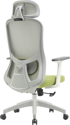Кресло Cactus CS-GMC515-GYGN серый сиденье салатовый сетка/ткань с подголов. крестов. пластик пластик серый