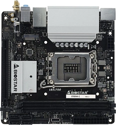 Материнская плата Biostar B760NH-E Soc-1700 Intel B760 2xDDR5 mini-ITX AC`97 8ch(7.1) 2.5Gg RAID+HDMI+DP