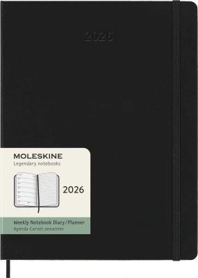 Еженедельник Moleskine CLASSIC WKNT XL 190х250мм 144стр. черный