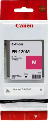 Картридж струйный Canon PFI-120M 2887C001 пурпурный (130мл) для Canon imagePROGRAF TM-200/205
