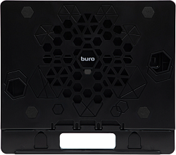 Подставка для ноутбука Buro BU-LS130 15.6" 280x250x15мм 520г металл/пластик черный