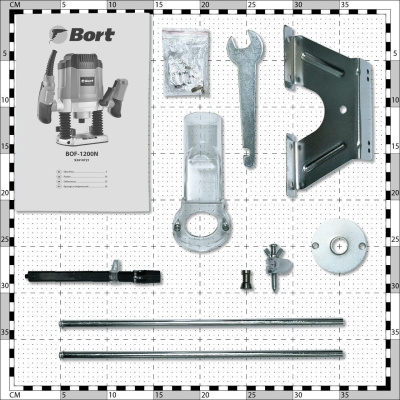 Фрезер Bort BOF-1200N 1200Вт 30000об/мин макс.ход:55мм