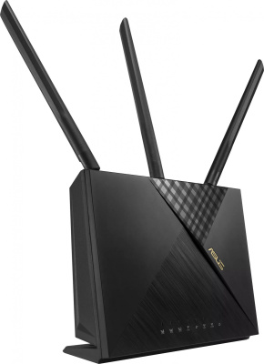 Роутер беспроводной Asus 4G-AX56 AX1800 10/100/1000BASE-TX/4G cat.6 черный