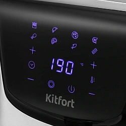 Аэрогриль Kitfort КТ-2232 1700Вт серебристый/черный