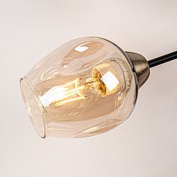 Люстра Hiper Louise H191-5 потолоч. бронза ант./черный