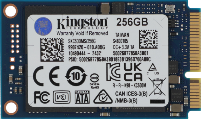 Накопитель SSD Kingston mSATA 256Gb SKC600MS/256G KC600 mSATA