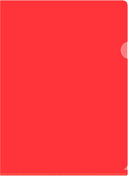 Папка-уголок Бюрократ -EE310/1RED A4 пластик 0.15мм красный