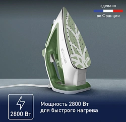 Утюг Tefal Easygliss Eco FV5781E1 2800Вт зеленый/белый