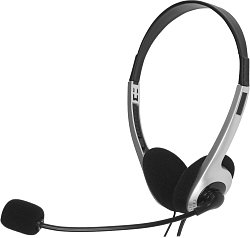 Наушники с микрофоном Sven AP-010MV черный/серебристый 2м накладные оголовье (SV-0410010MV)