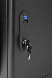 Шкаф коммутационный ЦМО (ШРН-М-12.650.1-9005) настенный 12U 600x650мм пер.дв.металл 120кг черный 581мм 24.48кг 180град. 610мм металл