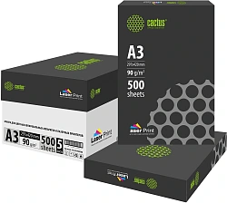 Бумага Cactus CS-LPA390500 A3 марка A/90г/м2/500л./белый CIE170% для лазерной печати