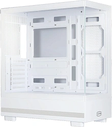 Корпус PcCooler C3Q500 белый без БП ATX 9x120mm 2x140mm 1xUSB3.0 audio bott PSU