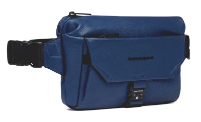 Сумка на пояс мужская Piquadro Than CA6617S135/BLU синий натур.кожа