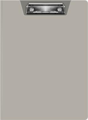 Папка клип-борд Бюрократ -PD602GREY A4 пластик 1.2мм серый с крышкой