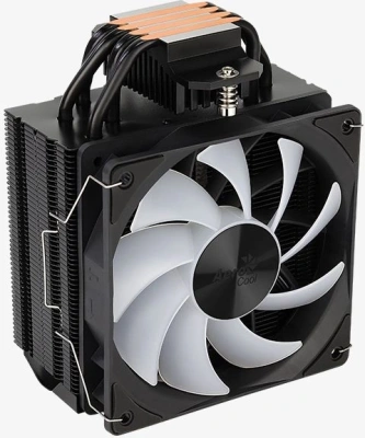 Устройство охлаждения(кулер) Aerocool Rime 4 ARGB Soc-AM5/AM4/1200/1700/1851 черный 4-pin 17-34dB Al+Cu 230W Ret