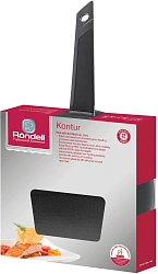Сковорода ВОК (WOK) Rondell Kontur RDA-1489 круглая 28см покрытие: Xylan Plus ручка несъемная (с крышкой) графитовый