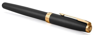 Ручка роллер Parker Sonnet Core T528 (1931518) Matte Black GT F черн. черн. подар.кор.