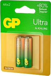 Батарея GP Ultra Alkaline 15AUA21-2CRSBC2 AA (2шт)