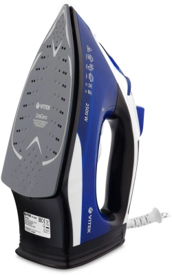 Утюг Vitek VT-8337 2500Вт синий/белый/серый
