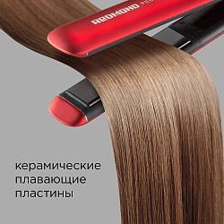 Выпрямитель Redmond HS1714 55Вт красный макс.темп.:230С покрытие:керамическое