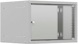 Шкаф коммутационный NTSS Lime (NTSS-WL6U5560GS) настенный 6U 550x600мм пер.дв.стекл несъемн.бок.пан. 30кг серый 520мм 12кг 110град. 370мм IP20 сталь