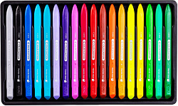 Восковые мелки Deli EC20010 Color Emotion трехгранные 18цв. картон.кор./европод.