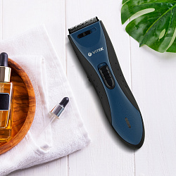 Машинка для стрижки Vitek VT-2578 черный/синий 3Вт (насадок в компл:1шт)