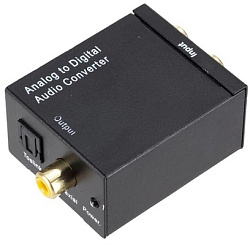 Переходник аудио Premier 5-986 2хRCA (f)/TOS (f) черный