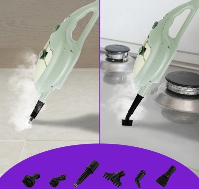 Швабра паровая Kitfort КТ-1076 1300Вт фисташковый