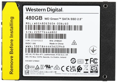 Накопитель SSD WD SATA-III 480GB WDS480G3G0A Green 2.5"