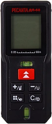 Лазерный дальномер Ресанта ДЛ-60 2кл.лаз. 670нм цв.луч. красный (61/10/516)