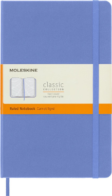 Блокнот Moleskine CLASSIC QP060B42 Large 130х210мм 240стр. линейка твердая обложка голубая гортензия