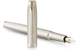 Ручка перьев. Parker IM Monochrome F328 (2172953) Champagne PVD F сталь нержавеющая подар.кор.