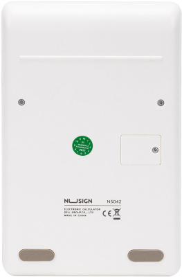 Калькулятор настольный Deli Nusign ENS042WHITE белый 12-разр.