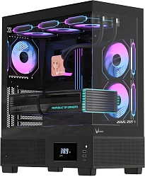 Корпус Formula Crystal E1 Floe черный без БП ATX 5x120mm 3x140mm 2xUSB3.0 1xUSB3.1 audio bott PSU