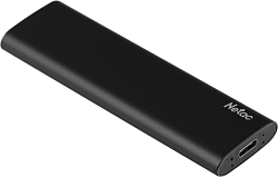 Накопитель SSD Netac USB-C 1TB NT01ZSLIM-001T-32BK Z Slim черный