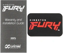 Память DDR5 16GB 8000MHz Kingston KF580C38RS-16 Fury Renegade Black RTL Gaming PC5-64000 CL38 DIMM 288-pin 1.45В single rank с радиатором Ret