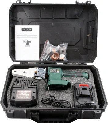 Сварочный аппарат для пластиковых труб Zitrek ZCPW20V Тмакс.:320 парн.насад. (кейс в компл.) (085-3000)