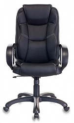 Кресло руководителя Бюрократ CH-839 черный Leather Black экокожа крестов. пластик