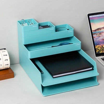 Органайзер настольный Deli ENS001GREEN Nusign зеленый пластик