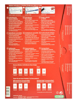 Этикетки Avery Zweckform L4784-20 29.6x63.5мм 27шт на листе/120г/м2/20л./белый ацетатный шелк самоклей. для лазерной печати