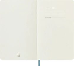 Блокнот Moleskine CLASSIC SOFT QP618B35 Large 130х210мм 192стр. нелинованный мягкая обложка голубой