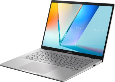 Ноутбук Asus VivoBook S14 S3407CA-LY098 Core Ultra 5 225H 16Gb SSD512Gb Intel Arc 14" IPS WUXGA (1920x1200) без ОС silver WiFi BT Cam (90NB16J1-M00770)