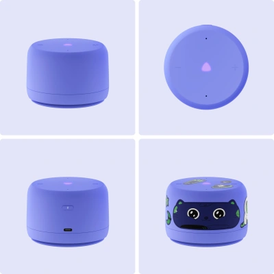 Умная колонка Yandex Станция Лайт 2 без часов Алиса фиолетовый 6W 1.0 BT/Wi-Fi 10м (YNDX-00028VIO)